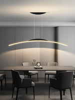 Designerski żyrandol pokojowy, prosty, nowoczesny skandynawski, stół do jadalni, stolik barowy, minimalistyczna lampa led, długie lampy wiszące do biura 1